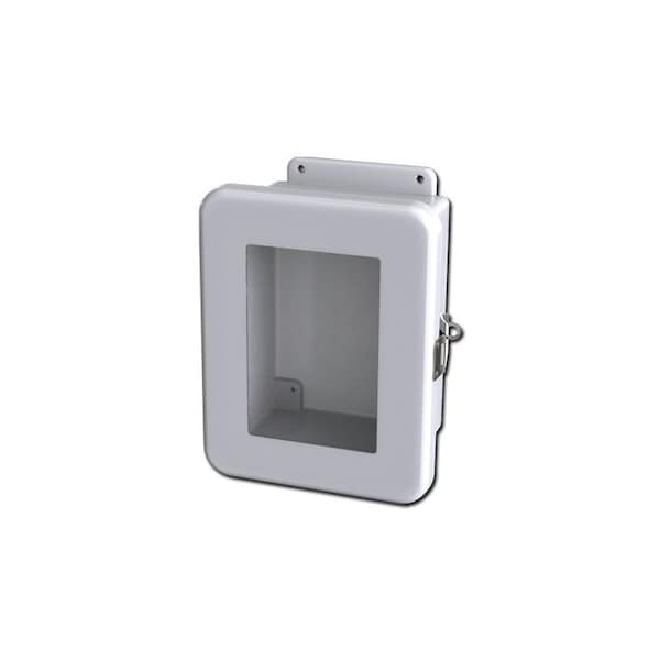 Saginaw Control & Engineering Quick release Padlock Latch Electrical Enclosures, 9.52 in H, 4.71 in D, 7.52 in W SCE-806FW - main